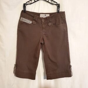 JOLT  KNEE LENGTH BURMUDA DENIM Y2K SHORTS